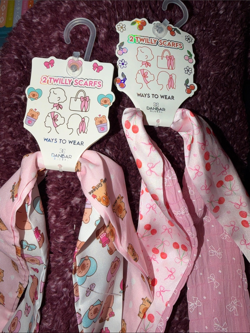 Twilly Scarves -Pick ONE set Or buy both! Super soft! Hair or Bag accessory